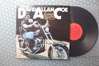 David Allan Coe – Rides Again, 1977 LP, Columbia – KC 34310