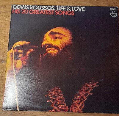 Vintage Demis Roussos Life & Love Vinyl LP