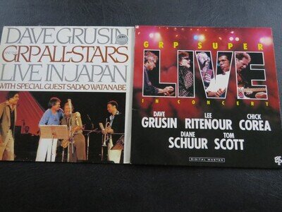 DAVE GRUSIN/GRP - Job Lot - 2 x LPs - Live/Live In Japan (Double)