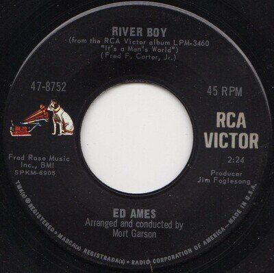 Ed Ames - River Boy - Used Vinyl Record 7 - X8100z