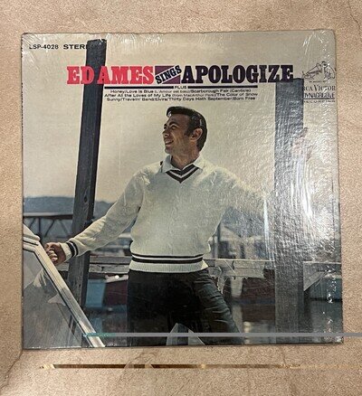 Ed Ames Sings Apologize LP 1968 RCA Victor Dynagroove Vinyl Record