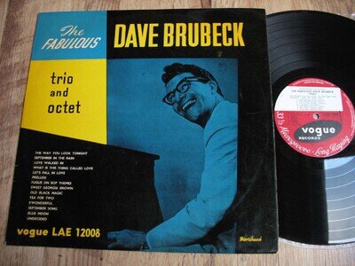 THE FABULOUS DAVE BRUBECK TRIO & OCTET, ORIG 1956 UK VOGUE LP, JAZZ, PLAYS EX