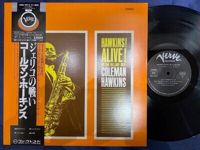 COLEMAN HAWKINS ALIVE! VERVE 18MJ 9015 OBI STEREO JAPAN VINYL LP