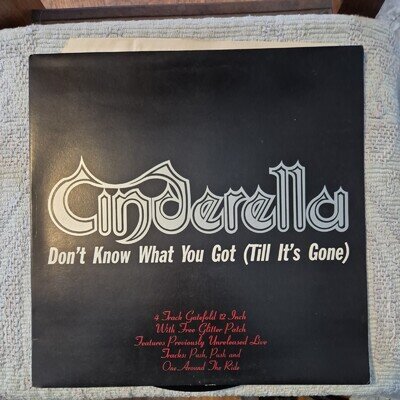 Cinderella Don’t Know What You Got ’Til It’s Gone 12" Vinyl VG+/VG+ BADGE (6205