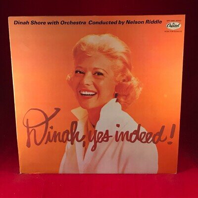 DINAH SHORE Dinah, Yes Indeed! 1980 UK Vinyl LP EXCELLENT CONDIT Nelson Riddle