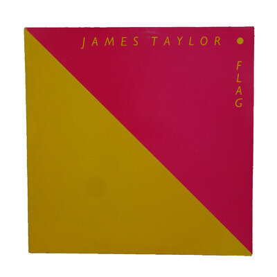 James Taylor – Flag Vinyl LP CBS32220 lyric insert Company Man Day Tripper EX/EX