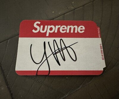 Young M.A Autograph Signed Supreme Badge Rapper Ooouuu