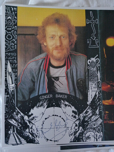 Ginger Baker Autograph Reprint
