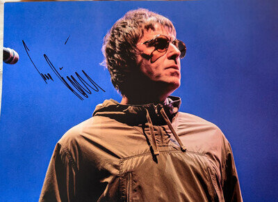 12x8 Photo Hand Signed by Liam Gallagher Autograph OASIS STAR + Verified COA