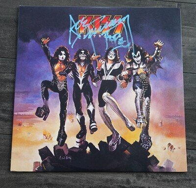 Ace Frehley SIGNED Destroyer Vinyl LP Album KISS AUTOGRAPH