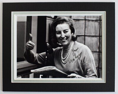 Vera Lynn Signed Autograph 10x8 photo display Music WW2 Forces Sweetheart COA