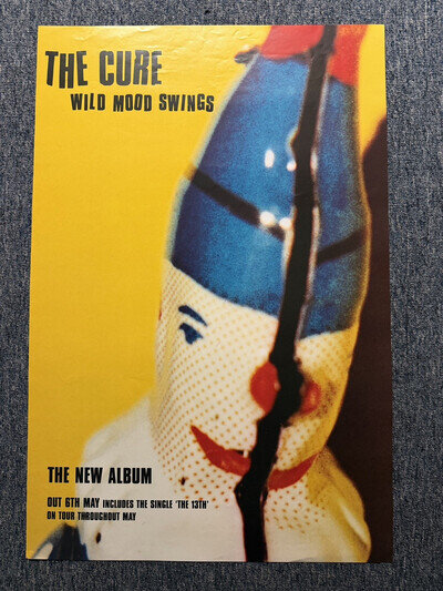 RARE 76x51 THE CURE BILLBOARD RECORD STORE POSTER “WILD MOOD SWINGS” 1996 UNUSED