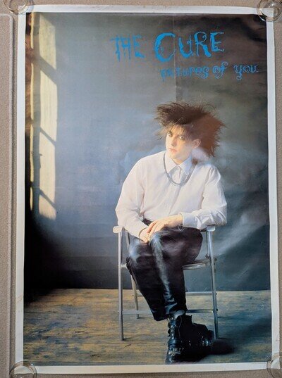 Huge The Cure vintage 80s poster - Disintegration era Pictures of You.