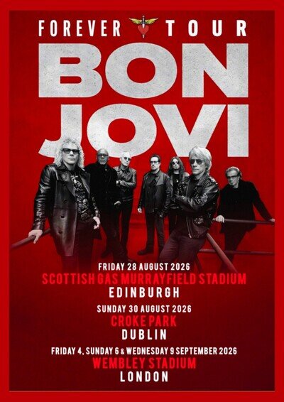 Bon Jovi Forever Tour 2026 Poster Print A4
