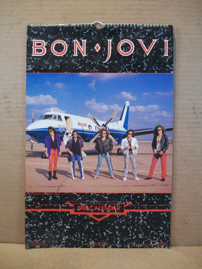 Bon Jovi ~ 1988 Calendar (Poster For Each Month) ~ 17" x 11"