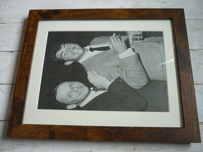 frank sinatra dean marting framed poster 14x11 inches wood effect dark wood fram