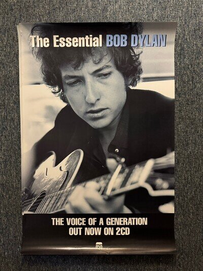 RARE ORIGINAL 77x51cm BILLBOARD RECORD STORE POSTER - BOB DYLAN (2000)