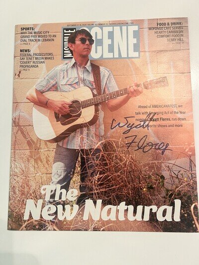 Wyatt Flores Signed Autographed Nashville Scene Magazine Sept 12-18 Americana
