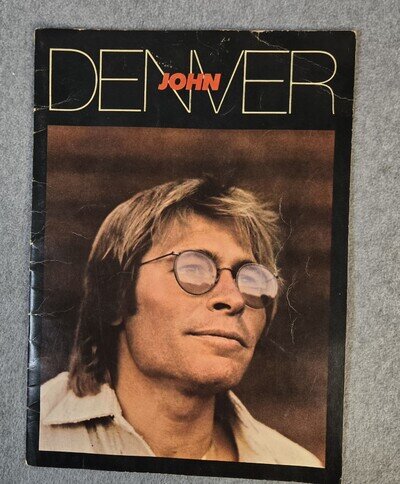 Vintage John Denver Souvenir Program Book Autograph Tour 1980 No Rips Complete