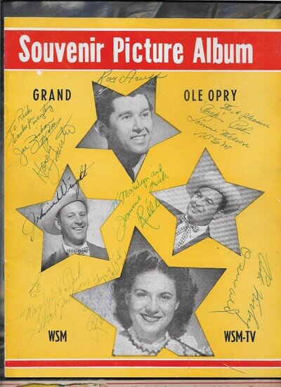 Grand Ole Opry Souvenir Picture Album 8 signed Roy Acuff autograph/HAND-signed