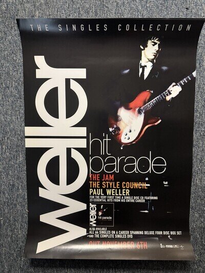 RARE 71x51cm VINTAGE BILLBOARD/RECORD STORE POSTER - PAUL WELLER - THE JAM (2006