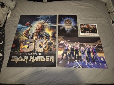 Iron Maiden Poster Collection IMFC Print Run For Your Lives 50th Anniversary