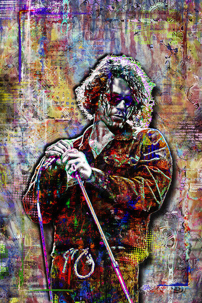 MICHAEL HUTCHENCE of INXS Poster, INXS Tribute Fine Art FREE SHIPPING US