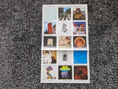 THE BEATLES ORIGINAL 1970 UK APPLE RECORDS PROMO POSTER FROM LET IT BE BOX SET