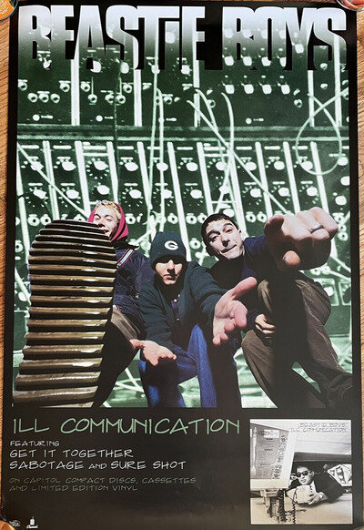Beastie Boys Poster Original 90s Vintage 1994 ILL COMMUNICATION Promo 20x30