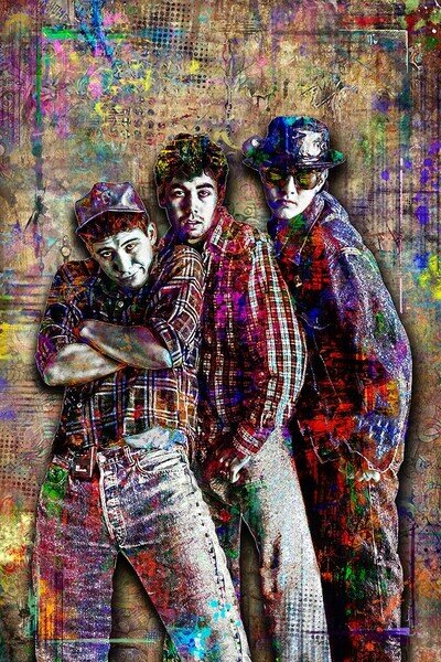 Beastie Boys Pop Art 20x30in Poster, MCA, Mike D & Ad-Rock Poster Free Shipping