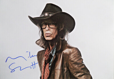 MIKE SCOTT THE WATERBOYS, AUTOGRAPHED A4 PHOTOGRAPH.
