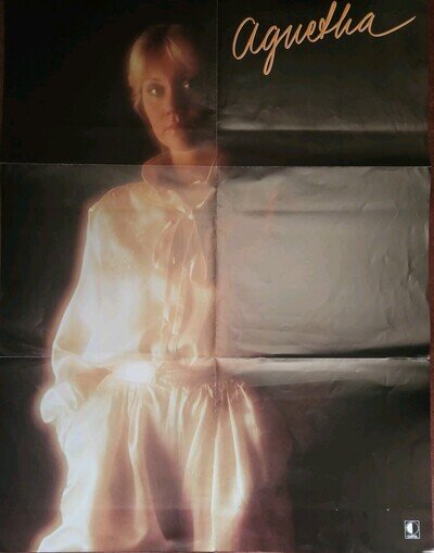 AGNETHA FÄLTSKOG 1979 ABBA Swedish Large Poster 1979 LP Insert Rare Vintage