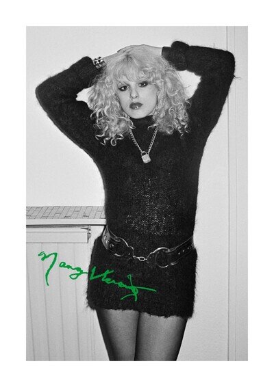 Nancy Spungen rare photo 2 A4 reproduction autograph poster with choice of frame