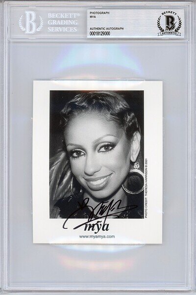 2001 -MYA- BECKETT BAS Signed/Autograph/Auto Hip-Hop/R&B/SOUL Music Photo