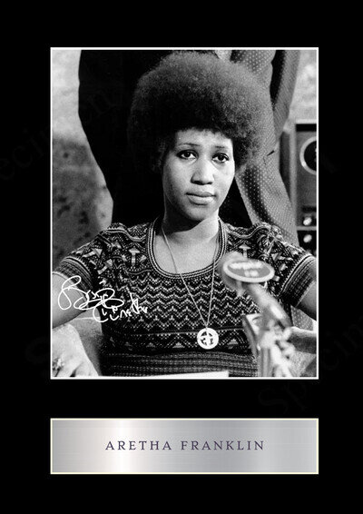 Aretha Franklin Signed Limited Edition Memorabilia Print Gift Art R&B Autograph
