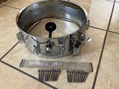 New CB Kaman Metal 14x5 snare drum SHELL Drum PROJECT