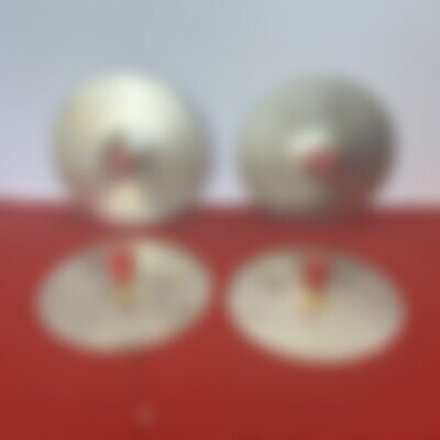 Vintage Two Pair of Childs Cymbals with Wood Handles 5 in.