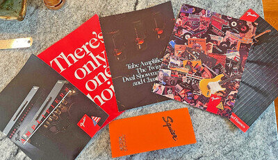 Original Vintage Fender Musical Instrument Guitar & Amplifier Brochures