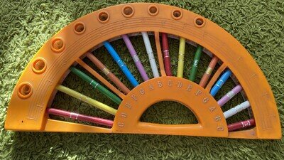 Vintage Deluxe Fan Shape Xylopipes Resonator Rhythm Band Inc RB-2304 Taiwan