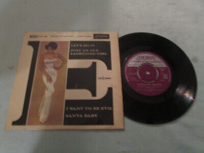 Eartha Kitt ' Revisited ' 7" EP With P/S London Records. Santa Baby