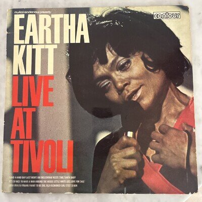 EARTHA KITT Live at Tivoli LP (1968 Contour 2870 148) Rare Live LP in Great PS