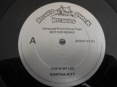 Eartha Kitt - "This Is My Life / This Is My Life (Dub Mix)" 12" Single PROMO