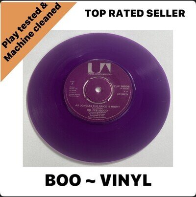 Dr Feelgood As Long As The Price Is Right Purple Vinyl EX / M