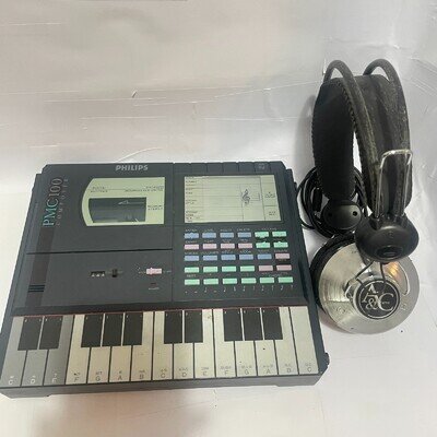 Vintage Philips PMC - 100 Music Composer Cassette Player Recorder Synth - Works