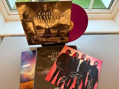 THOSE DAMN CROWS GOD SHAPED HOLE LTD B & W COVER SIGNED AUTOGRAPHED NEW