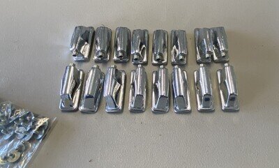 (16-Lot) Nice! Vintage Pearl Bass or FT Lugs w/Fasteners