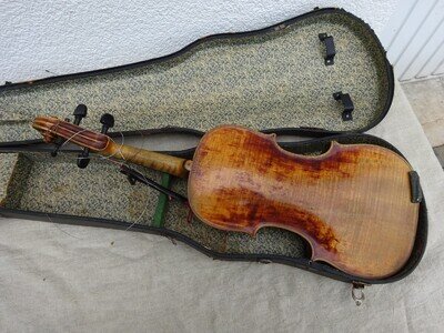Vintage Violin Violin Full Size Approx 58.5cm Body Approx 35.4cm Branded HOPF