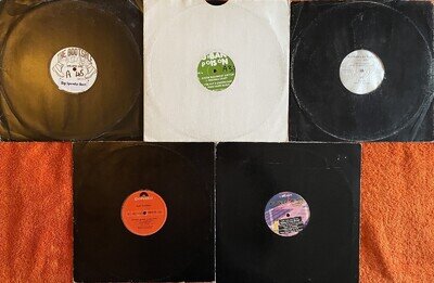 Hip Hop - Five 12" Singles - including Basement Jaxx/Man Parrish/Usher/Ja Rule