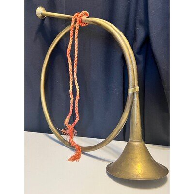 Vintage Brass Bugle Horn Decorative Musical Instrument Made in India