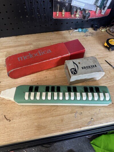 Vintage Boxed Hohner Melodica Musical Instrument Fully Working Old & Used N